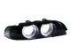 DEPO Euro Clear Corner Replacement Headlight Lenses with UHP/Orion v2 Angel Eyes for 97-00 BMW E39 