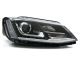 VW Jetta 6 Projector Headlights - Black - LED Euro Hybrid