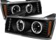 2004-2006 Chevy Colorado / GMC Canyon Black Housing Dual Halo An