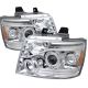 2007-2008 Chevy Suburban / Tahoe Chrome Housing Dual Halo Angel