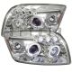 2006-2008 Dodge Caliber Chrome Housing Dual Halo Angel Eyes LED