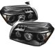 2005-2007 Dodge Magnum Black Housing Dual Halo Angel Eyes LED Pr