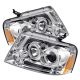 2004-2006 Ford F150 Chrome Housing Dual Halo Angel Eyes LED Proj