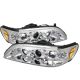 1998-2002 Honda Accord Chrome Housing Dual Halo Angel Eyes LED P