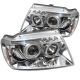 1999-2004 Jeep Grand Cherokee Chrome Housing Dual Halo Angel Eye