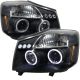 2004-2007 Nissan Titan / Armada Black Housing Dual Halo Angel Ey