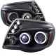 2005-2008 Toyota Tacoma Black Housing Dual Halo Angel Eyes LED P