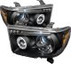 2007-2008 Toyota Tundra Black Housing Dual Halo Angel Eyes LED P