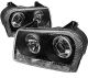 Chrysler 300C Projector Headlights with LED CLEAR Angel Eyes 05-