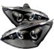 2000-2004 Ford Focus Black Housing Dual Halo Angel Eyes Projecto