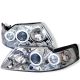1999-2004 Ford Mustang 1 Piece Chrome Housing Dual Halo Angel Ey