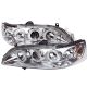 1998-2002 Honda Accord Chrome Housing Dual Halo Angel Eyes Proje