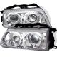 1990-1991 Honda Civic / CRX Chrome Housing Halo Angel Eyes Proje