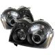 2005-2008 Jeep Grand Cherokee Black Housing Dual Halo Angel Eyes