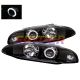 1995-1996 Mitsubishi Eclipse Black Housing Halo Angel Eyes Proje
