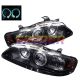 2000-2003 Nissan Sentra Black Housing Dual Halo Angel Eyes Proje