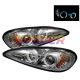 1999-2005 Pontiac Grand AM Chrome Housing Dual Halo Angel Eyes P