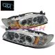 1997-2003 Pontiac Grand Prix Chrome Housing Dual Halo Angel Eyes