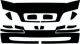 Volvo V40 (04-  ) Headlight Covers