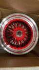 W885 Red Machined Lip With Silver Rivert 20x9.5 ET35 5x120/114.3