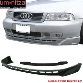 Fits 96-01 Audi A4 B5 Type-A Polyurethane Front Bumper Under Lip Spoiler